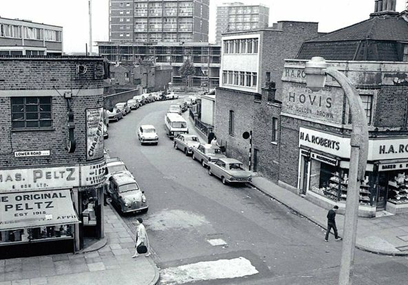Cope Street from Lower Road c.1970, a few years before Cope Street became a one-way street into Lower Road from Rotherhithe Old Road. X.png