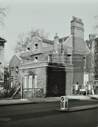 Fair Street, Bermondsey, from Tower Bridge Road, c1969 St John's Horsleydown Vicarage. X.png
