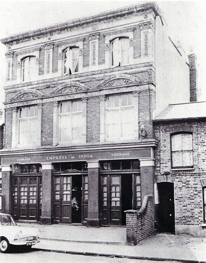 Rotherhithe New Road. Empress of India pub, c1965, this pub closed in 1967.  X.png