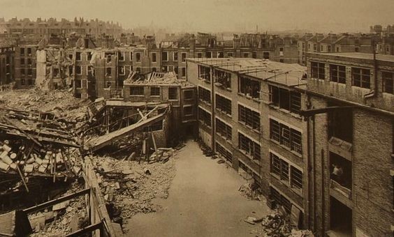 The Grange Bermondsey Bomb Damage in 1941 WW2  X.jpg