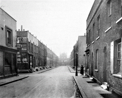 Ethelm Street, Waterloo. SE1, c1925, formally King Street and no longer there.  X..png