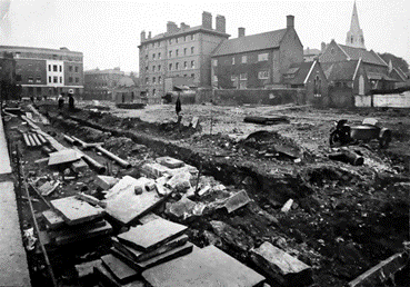 Crosby Row, looking across land where the Crosby Row flats were about to be built in 1932.  Pic 1. X..png