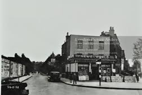 Blackfriars Road, c1938, looking down Davidge Street. This end of Davidge Street no longer exists.  X..png