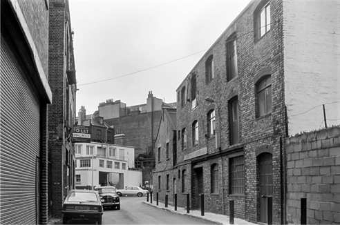 Magdalen Street SE1. Looking away from Bermondsey Street towards Shand Street in 1986. Pic 1. X..png