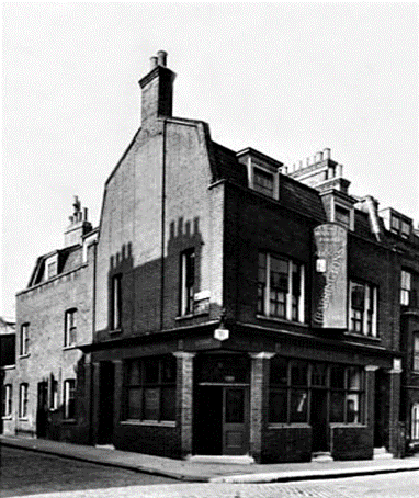 Meadow Row, Hand in Hand Pub. c1951, just before it was rebuilt.  X..png