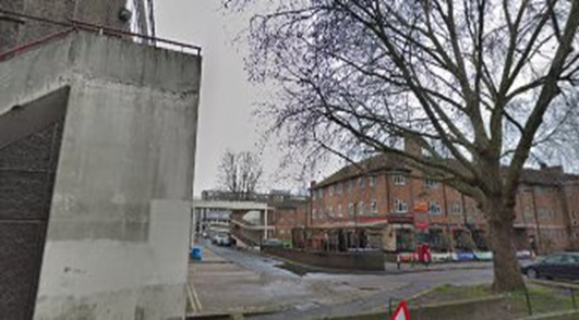 Beaconsfield Road formerly Westmoreland Road, Hour Glass Hotel, looking from Thurlow Street, 2020.  X..png