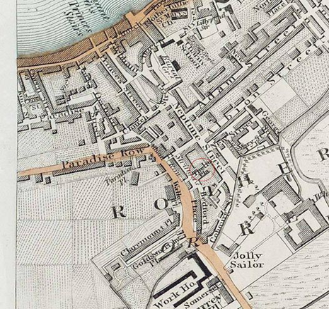 Map of Neptune Street area, Rotherhithe. C1937.  X..png