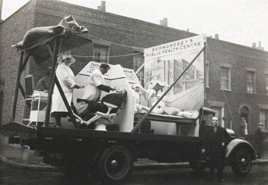 Promoting a new health centre for Grange Road, Bermondsey, 1920s.  X..png