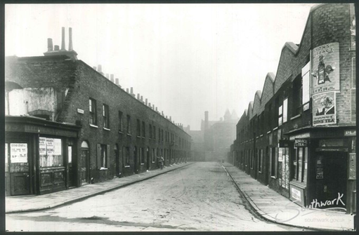 Jane Street, Blackfriars. c.1930, now called Joan Street, this is off Hatfields.  X..png