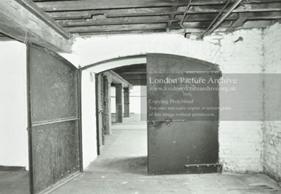 Butlers Wharf, fire doors 1st floor. C1981.  X..png