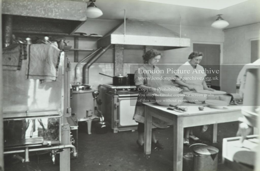 Grange Road, Kintore Way Nursery School kitchen, c1938.   X..png