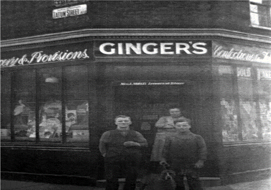 Elsted Street, Ginger's' Shop, corner of Tatum Street c.1932.  X..png