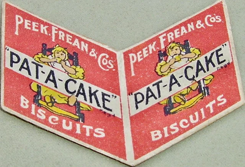 Peek Frean, “Pat-A-Cake”.  I think this was a tin puzzle.  X..png