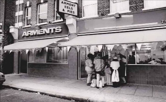 Westmoreland Road Arments Pie and Mash Shop, c1968. X..png