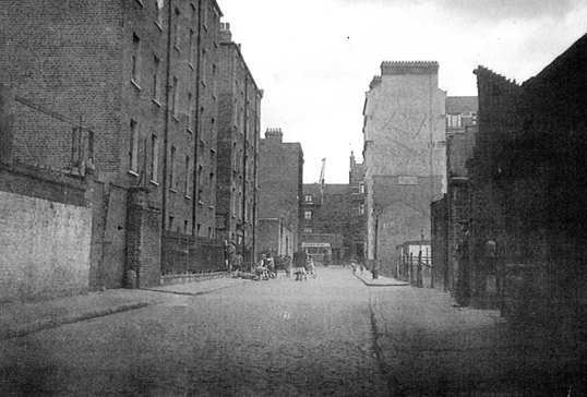 Barnham Street, looking towards Toooley Street c1950. Same location as the 2019 picture. 1  X..png