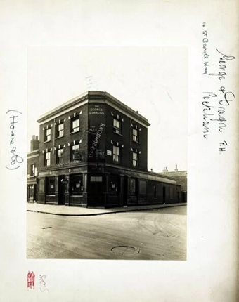 St Georges Way, c1961. George & Dragon Pub.  X..png