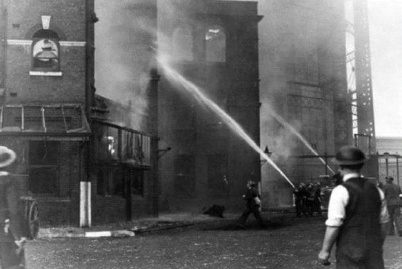 Old Kent Road Gas Works, in The Blitz 7 September 1940.   X..png