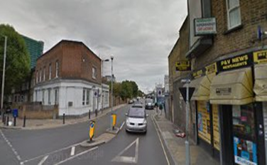 Raymouth Road, looking from Southwark Park Road 2022. Site of The Raymouth Tavern Pub.  X..png