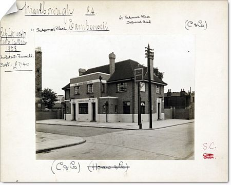 Dalwood Street right. Sedgmoor Place left, The new Marlborough Arms.  X..png