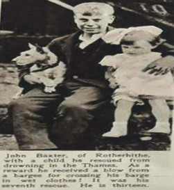 13-year-old John Baxter of Rotherhithe with his 7th Rescue from the Thames,1920.  X (2).png