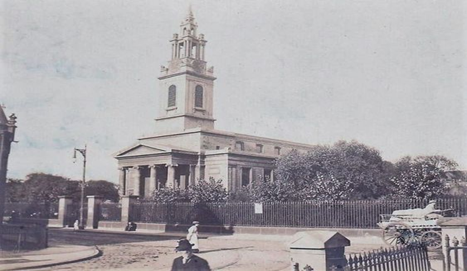 Thurland Road, St James’s Church from Spa Road Bermondsey c1905.   X..png
