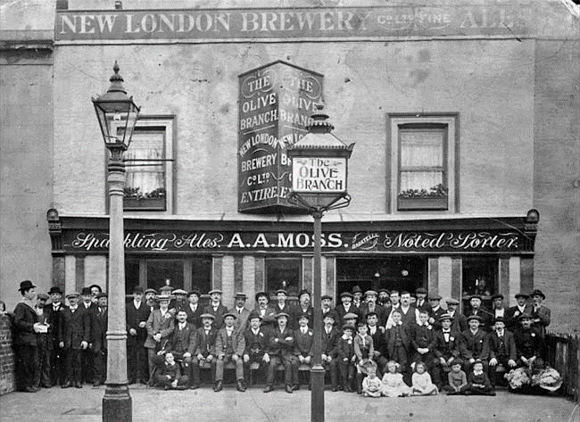 Southampton Way, formerly 226 Southampton Street, The Olive Branch Pub c1915.   X..png
