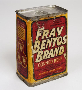 British WWI  Bully Beef ration. There were two Tanks called Fray Bentos, in both wars.  X..png