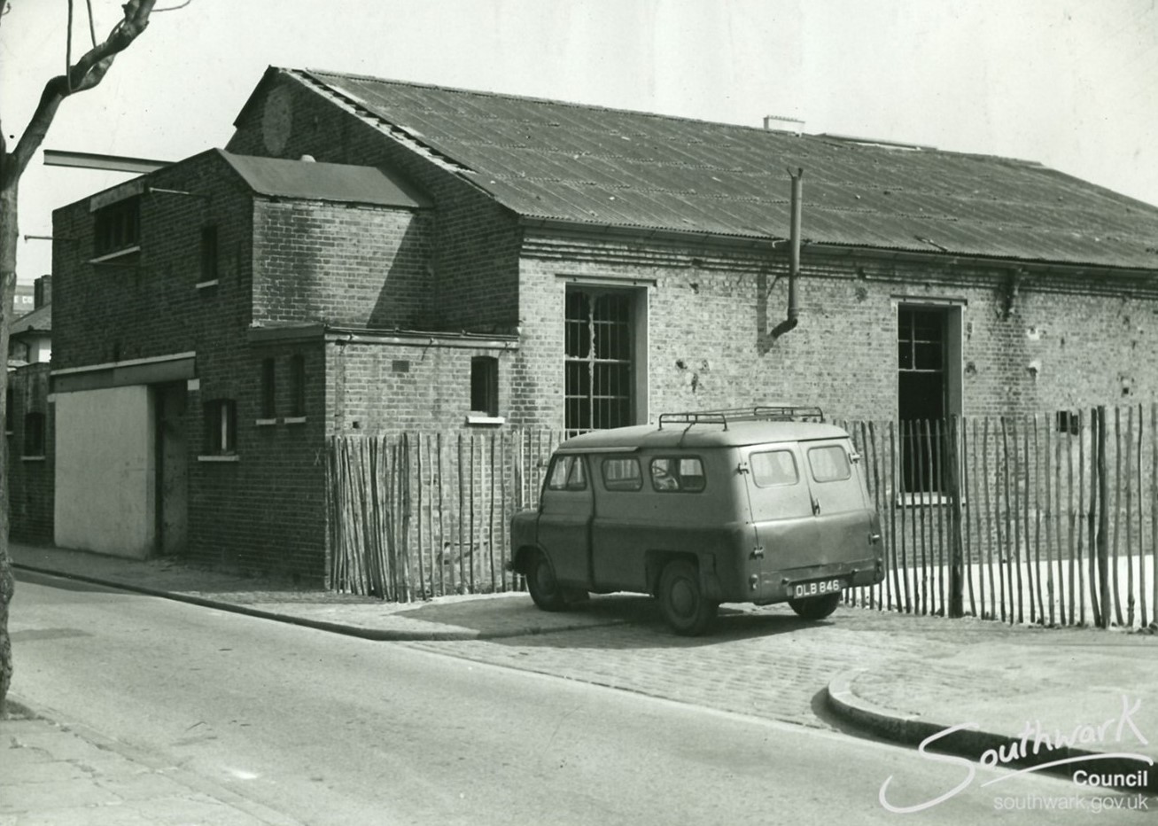 Wilson Grove, Rotherhithe, formerly Salisbury Street, site of the Salisbury Cinema, c1960.  1 X..jpg
