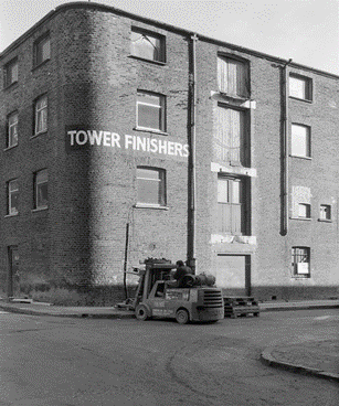 Mill Street c1988. Tower Finishers corner of Mill Street and Wolseley Street, Tower Finishers were cutter makers and printing trade finishers.   X..png