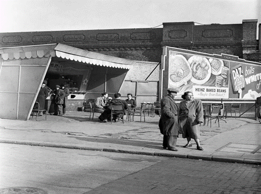 New Kent Road, Open-Air Cafe London, 1954.  X..png