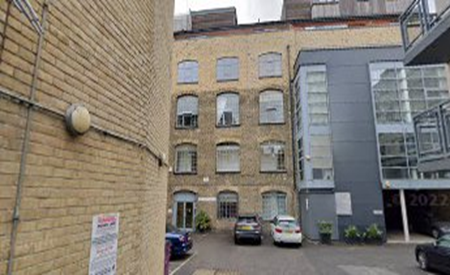 Bermondsey Street, Newman’s Row 2022. Not sure if that is the Christy Building in front. The white block states 1822 and the windows look the same.  X..png