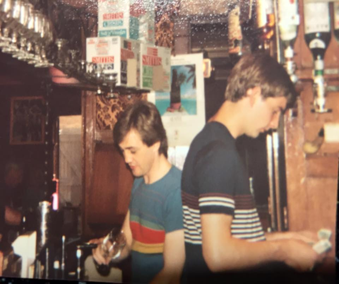 East Street, Good Intent Pub, Johnny Clark governor left, c1981.  X.png