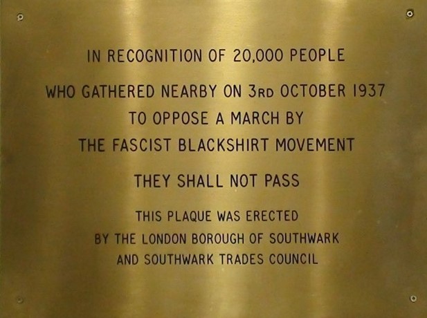 Long Lane. The Anti-fascists plaque is inside the John Harvard Library, Borough High Street.   X..jpg