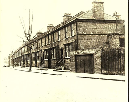 Rotherhithe New Road, Southern Rail houses, from the corner of Ilderton Road. c1965.  X..png
