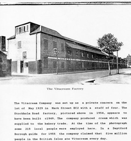 Stockholm Road, Ilderton Road 1954. The Vitacream Factory.  1  X..jpg