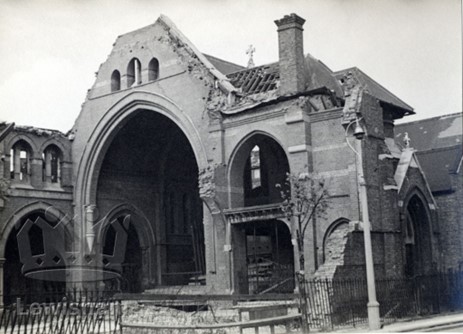Eugenia Road, St. Katharine's Church War damage, WW2.  X..jpg