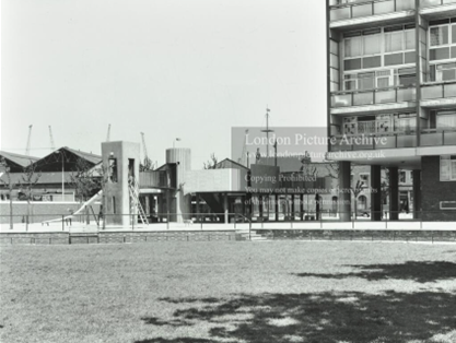 Silwood Street, Silwood Estate Playground with chute 1968. 1 X..png