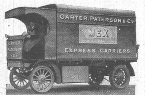 Carter Paterson, a major haulage company. 1925. A GV two-ton electric delivery lorry.  X,.jpg