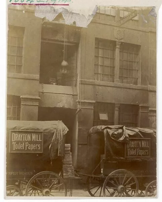 Great Guildford Street, Southwark, Delivering Drayton Mill Toilet Papers by horse drawn carriage. X.png