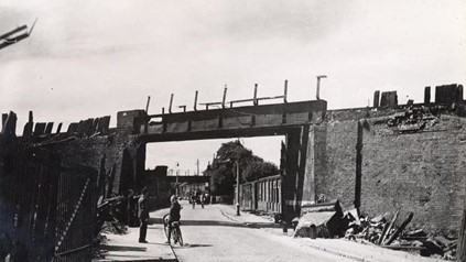 COLD BLOW LANE, BOMB DAMAGE CAUSED BY A FLYING BOMB, C1944.  X..jpg