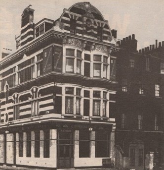 Great Dover Street, Virginia Plant Pub. Destroyed by a V2 rocket in December 1944, with the loss of 17 lives.   X..jpg