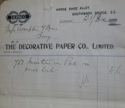 Horse Shoe Alley, The Decorative Paper Co Ltd, Southwark, c1900. Ran from Bankside to Park Street.    X..png