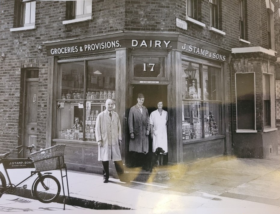 Alvey Street left, Lebanon Street right, Stamps Dairy. 1 X..jpg