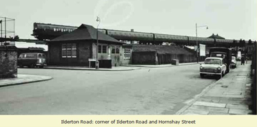Ilderton Road, Old Ambulance Station on corner, c1962.  1. X..png