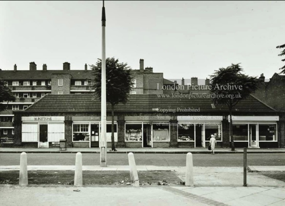 7. Long Lane, Barnets Fish Shop on right, Dunkirk House in background.   X.png