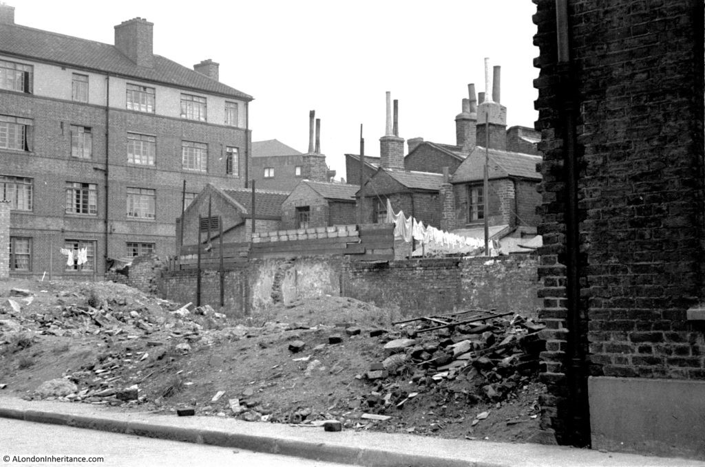 Loftie Street, Fountain House left, back of houses in Bevington Street.jpg