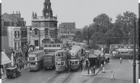 Camberwell Green, Father Red Cap Pub in the distance..jpg