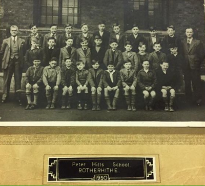 Rotherhithe Street, Beatson Walk. Peter Hills With St Mary's & St Paul's Primary School,1950.  1  X..png