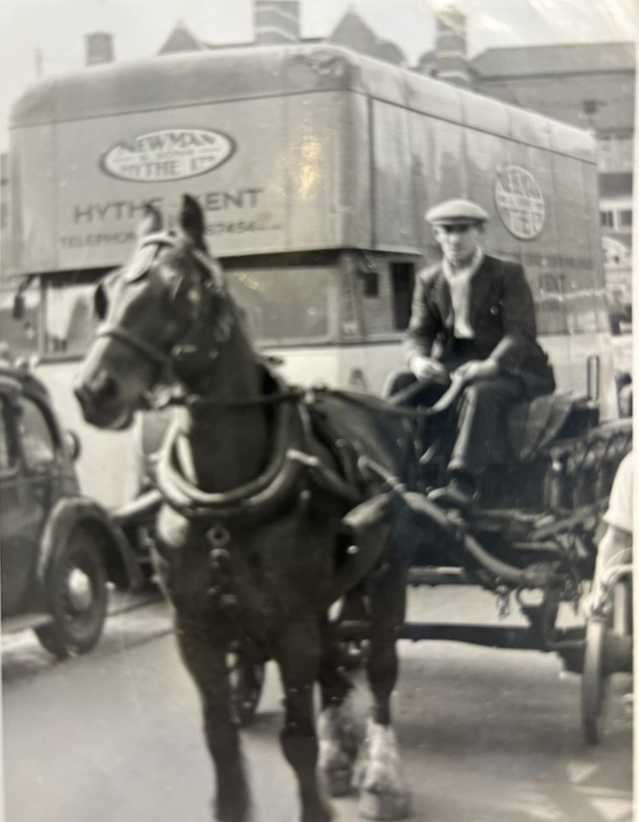 Old Kent Road, horse and cart. I’ve been reliably informed this is the Old Kent Road.  1. X..jpg