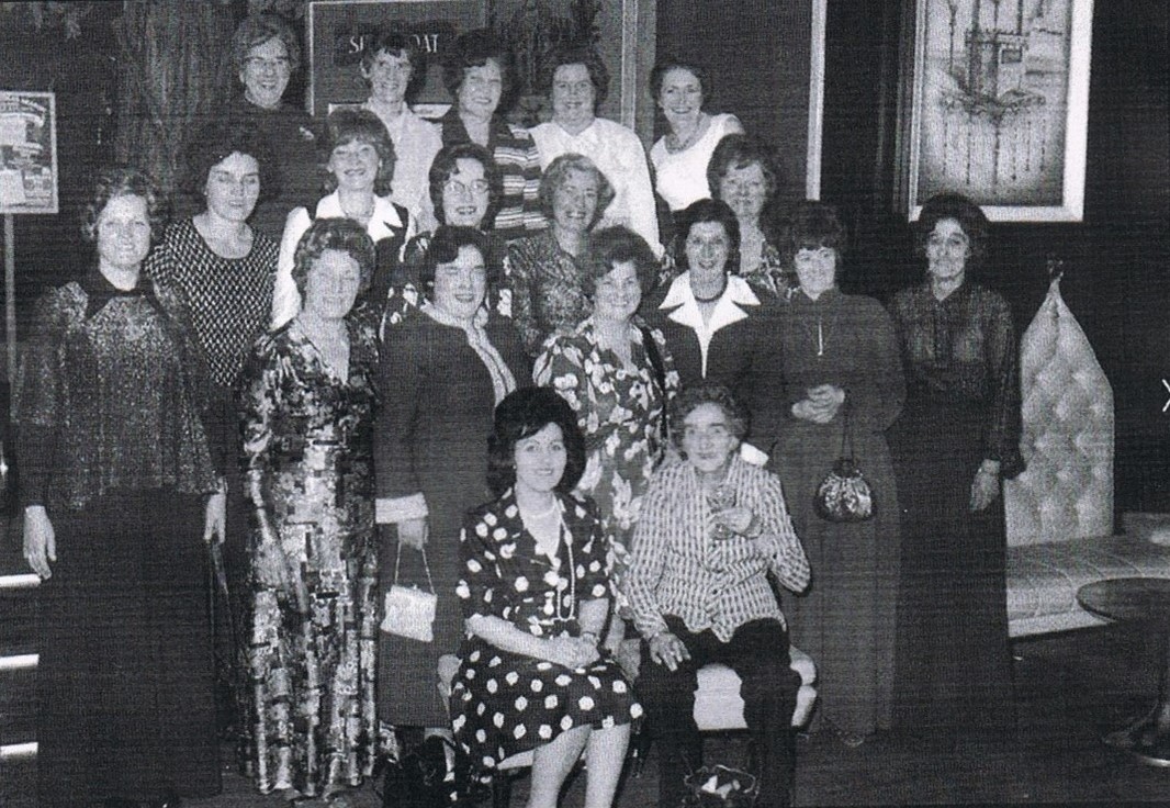 Scott Lidgett School dinner ladies on visit to the Downside Club c1976. 1.jpg